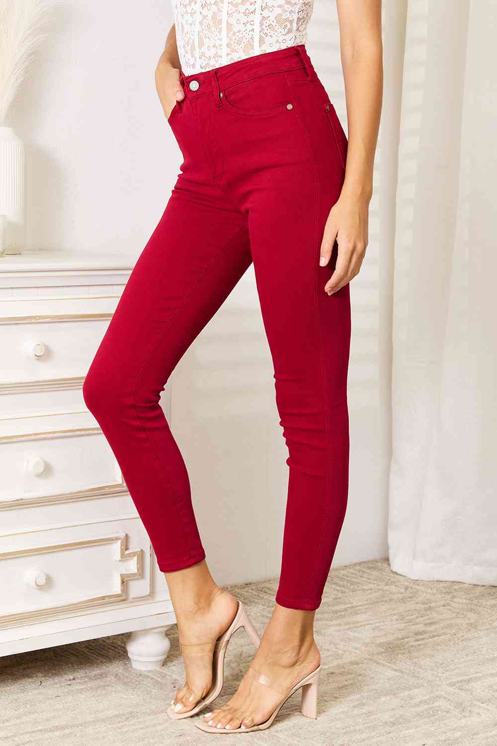 Waist Tummy Control Skinny Jeans