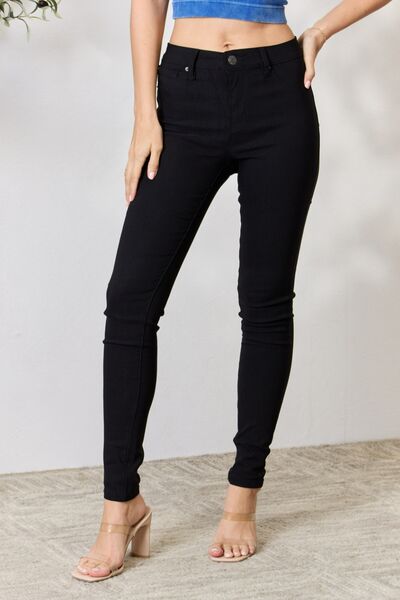 Hyperstretch Mid-Rise Skinny Jeans