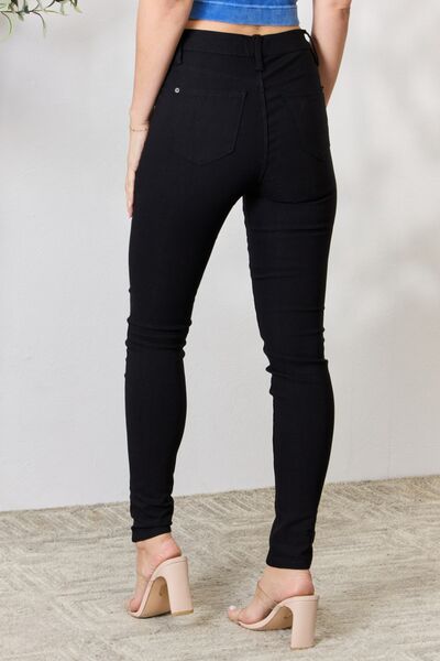 Hyperstretch Mid-Rise Skinny Jeans